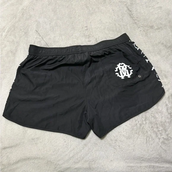 Roberto Cavalli Black and White swim shorts new